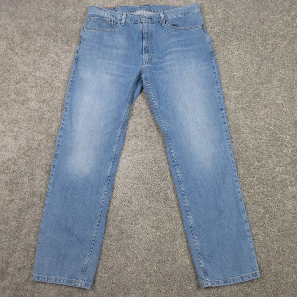 Levis Jeans Mens 36x32 Blue 36x32 Blue 559 Relaxed Straight‎ Faded Denim Pants